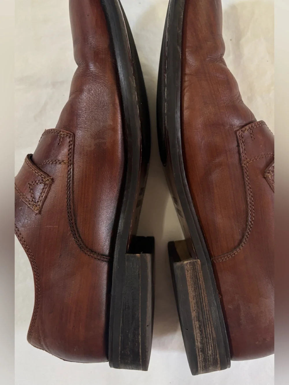 Joseph Abboud Men’s Monk Strap Leather Dress Shoes Brown Size 11 D